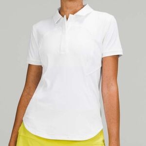 Lululemon Athletica White Polo Shirt